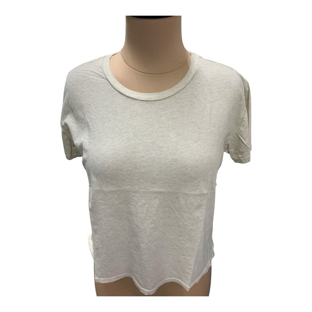 Perfect White Tee Harley Boxy Crew Short Sleeve Oatmeal Size Medium New With Tag
